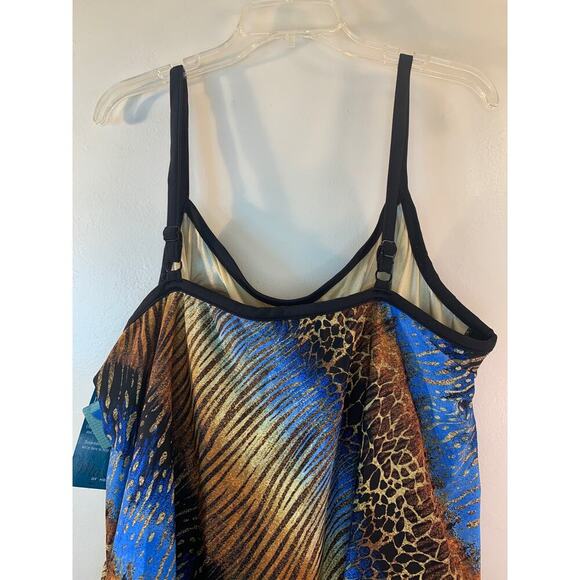 MAXINE OF HOLLYWOOD Women’s Minimizer One Piece Swimsuit / Size: 24W - Picture 11 of 13